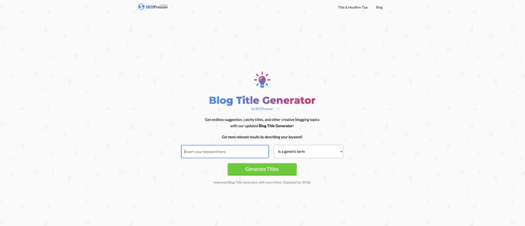 Blog Title Generator