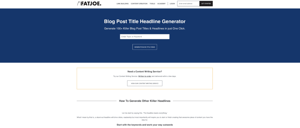 fat joes blog title generator