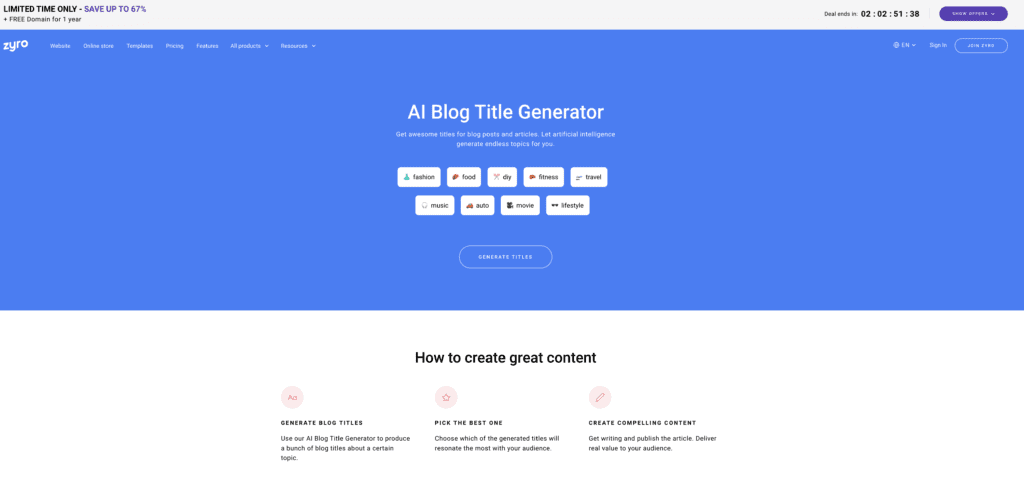 blog title generator