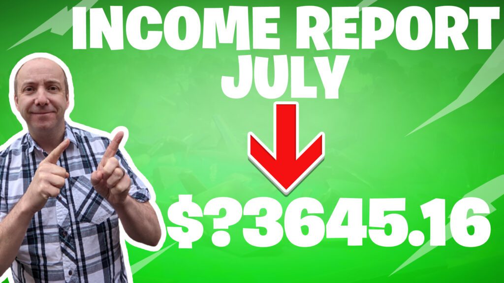 blogging income report july 2021