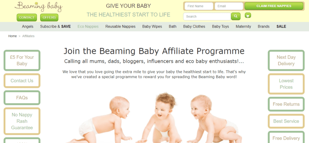 Best affiliate program for baby products