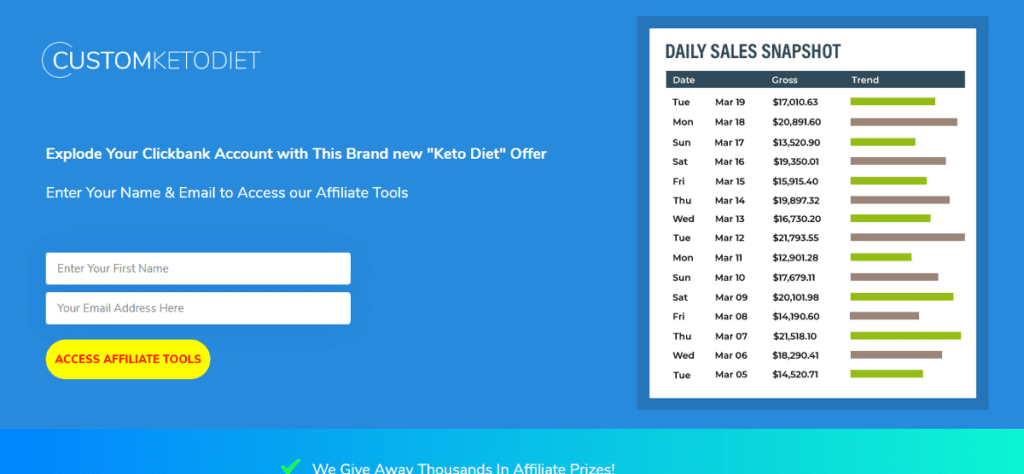 Custom Keto Diet affiliate program