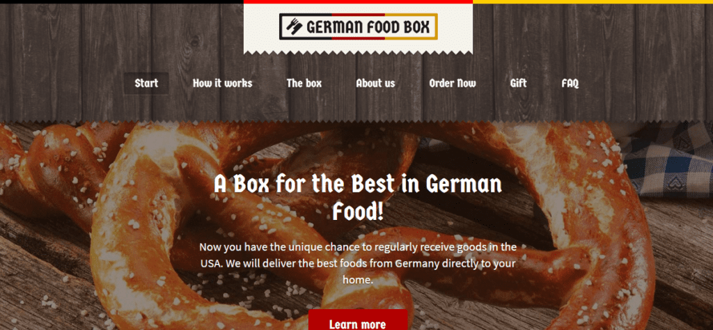 German Food Box affiliate program