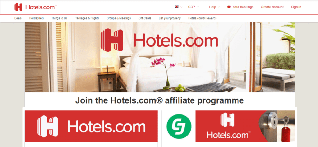 Hotels.com affiliate program