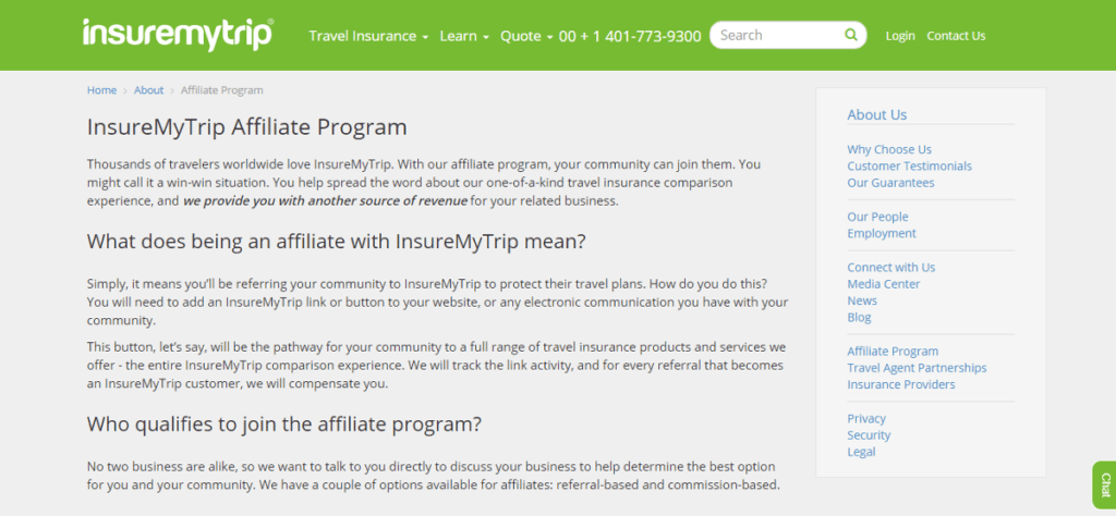 Insure My Trip affiliate program