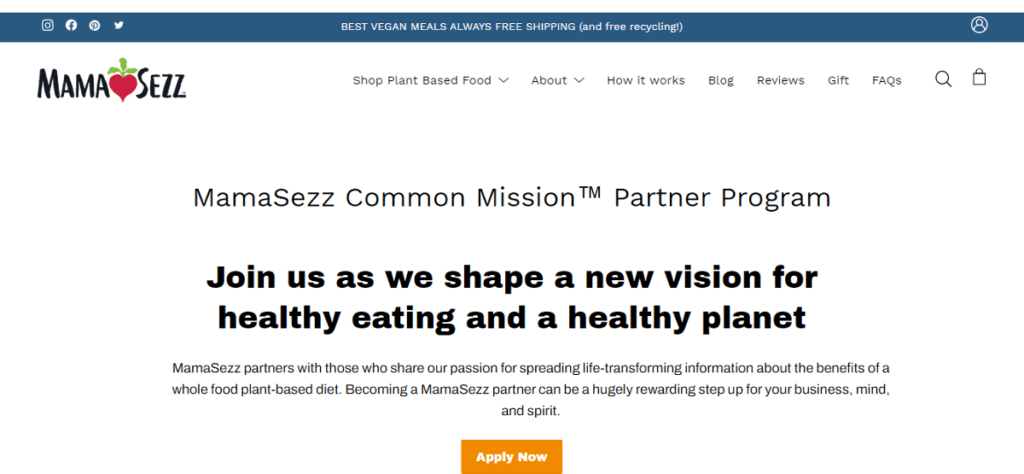 Mama Sezz Common Mission Partner Program