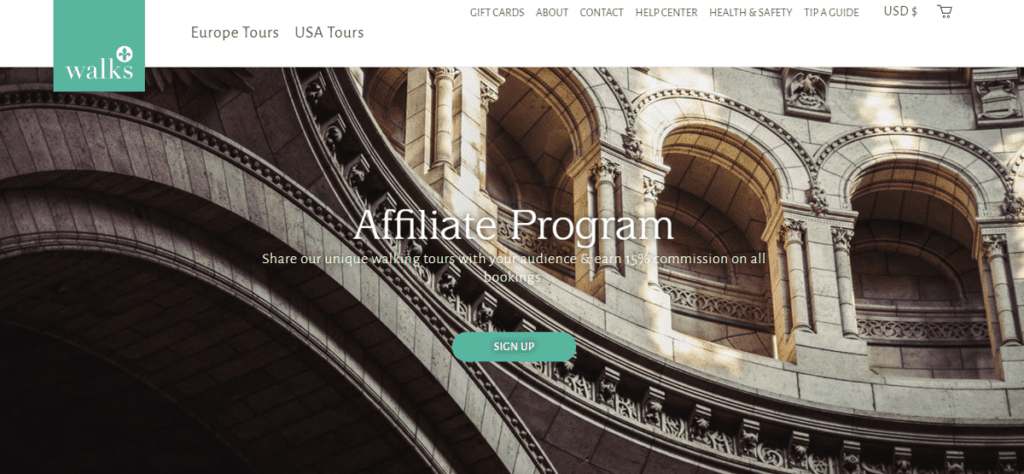 Take Walks affiliate program