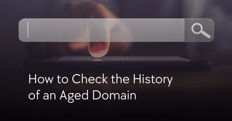 check the history of an aged domain